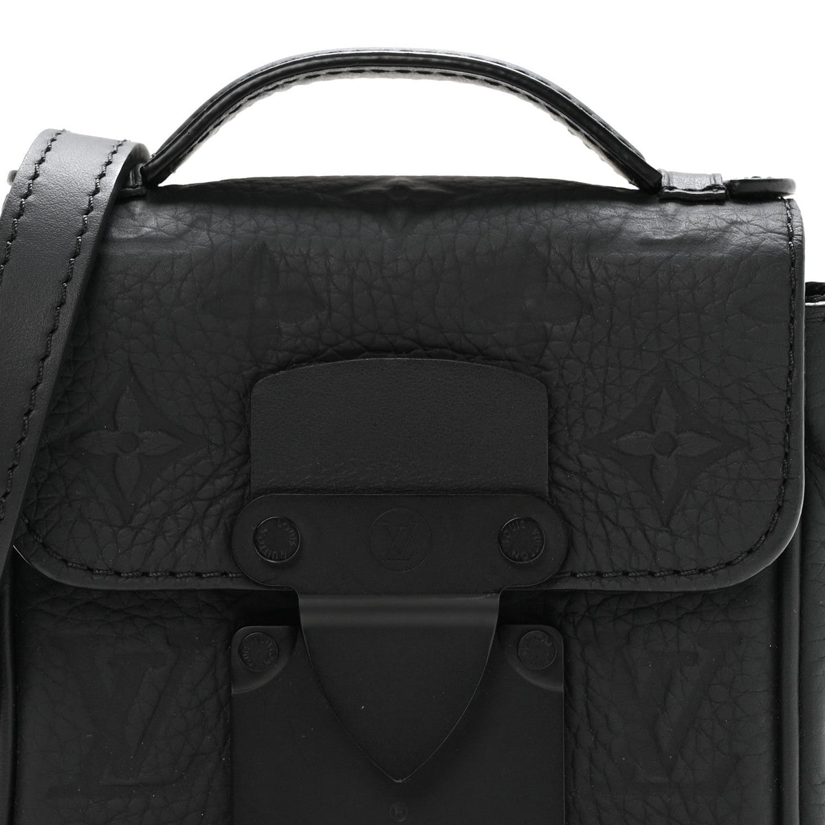 Taurillon Monogram Pico S Lock Ultra Black