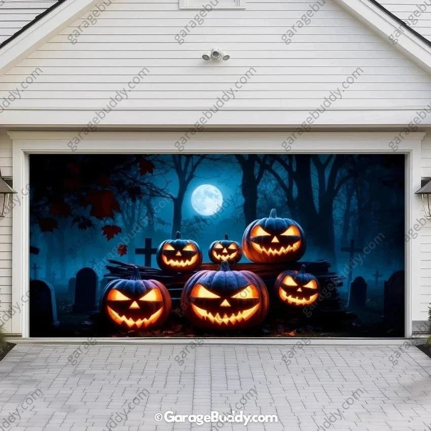 Cursed Pumpkins | Halloween Garage Door Cover