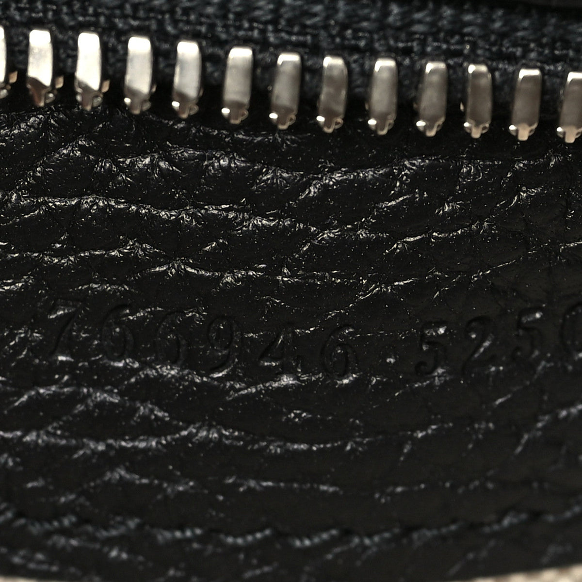 Piuma Calfskin Jumbo GG Embossed Messenger Bag Black