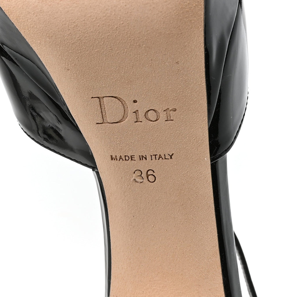 Patent Miss Dior II Pumps 36 Black