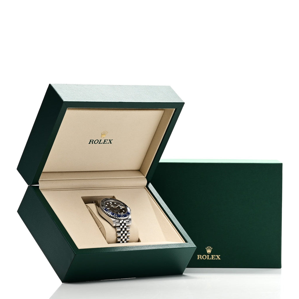Stainless Steel 40mm Oyster Perpetual Date GMT Master Ⅱ Batgirl Watch 126710BLNR