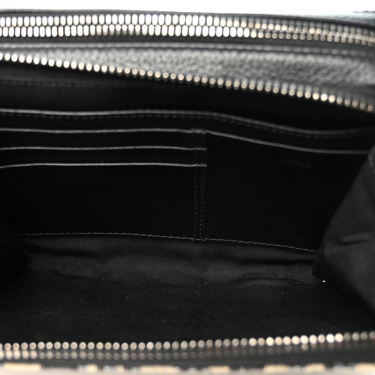 Oblique Zipped With Strap Pouch Blue Beige