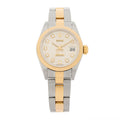 Stainless Steel 18K Yellow Gold Diamond 26mm Oyster Perpetual Datejust Watch Silver Jubilee 79173