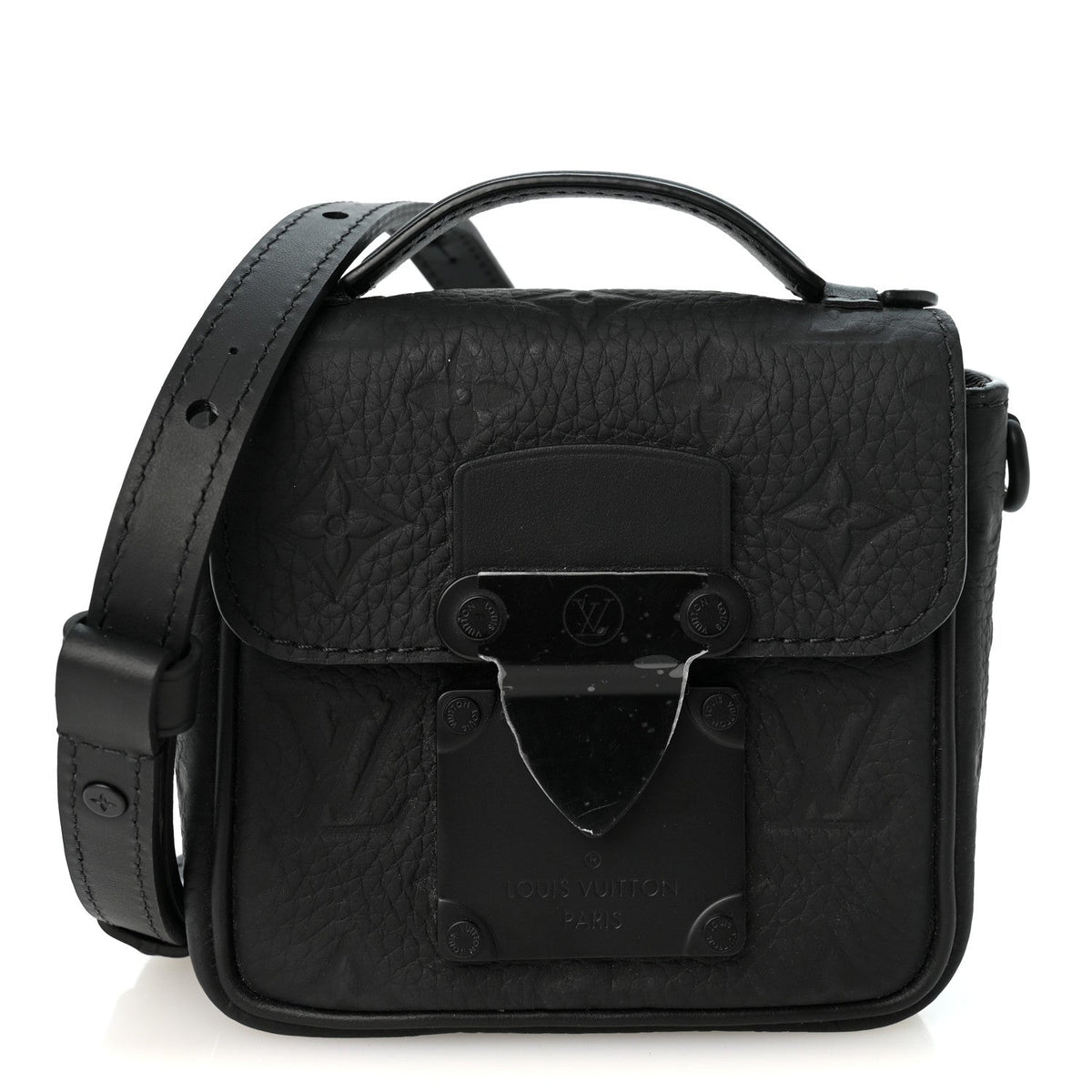 Taurillon Monogram Pico S Lock Ultra Black