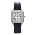 Stainless Steel Alligator 27.5mm Santos Dumont Quartz Watch