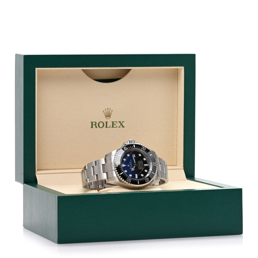 Stainless Steel 44mm Oyster Perpetual Date Sea-Dweller Deepsea James Cameron Watch Blue 116660