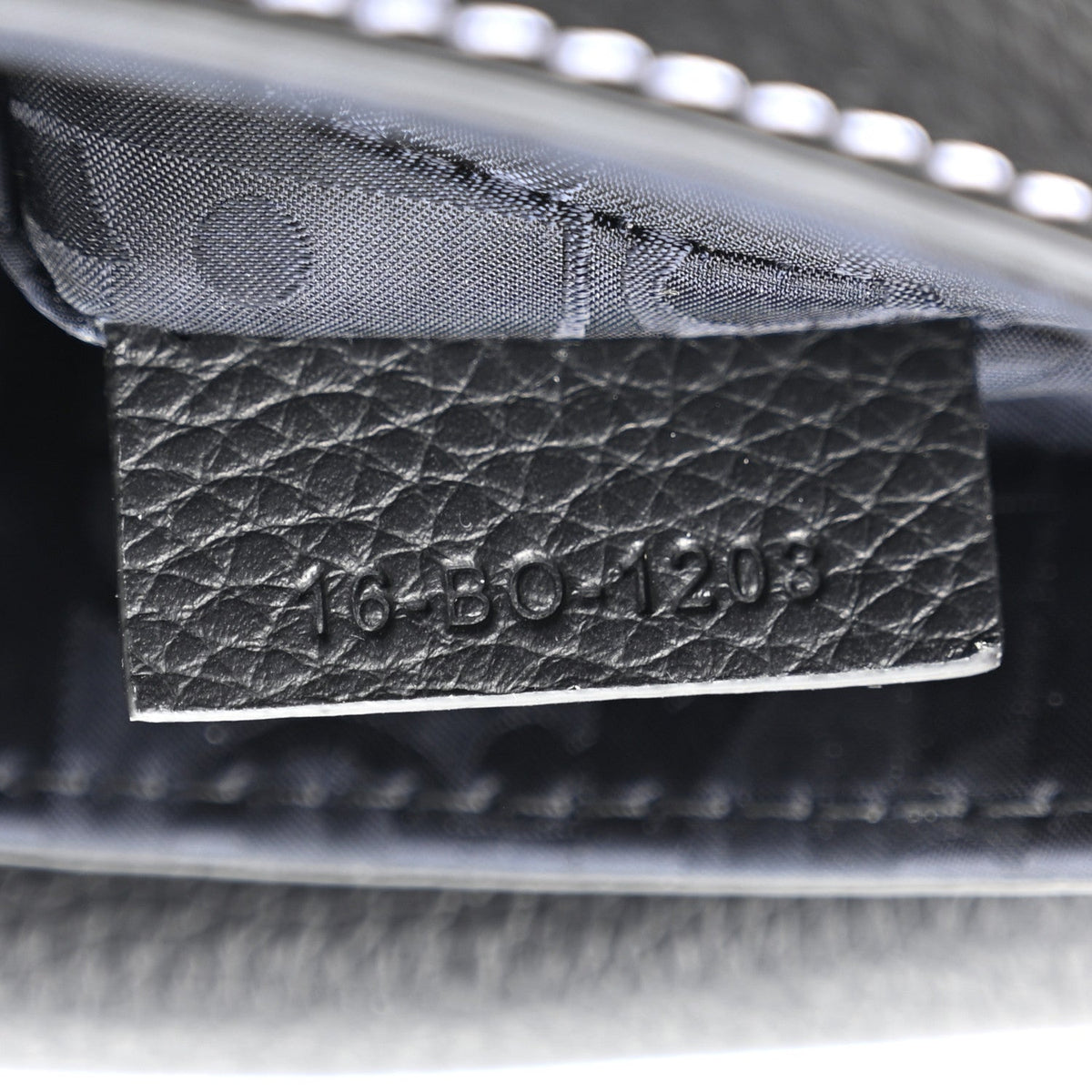 X KAWS Grained Calfskin Saddle Pouch Black