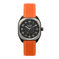 DLC Coated Titanium Rubber 39mm H08 Automatic Watch Orange