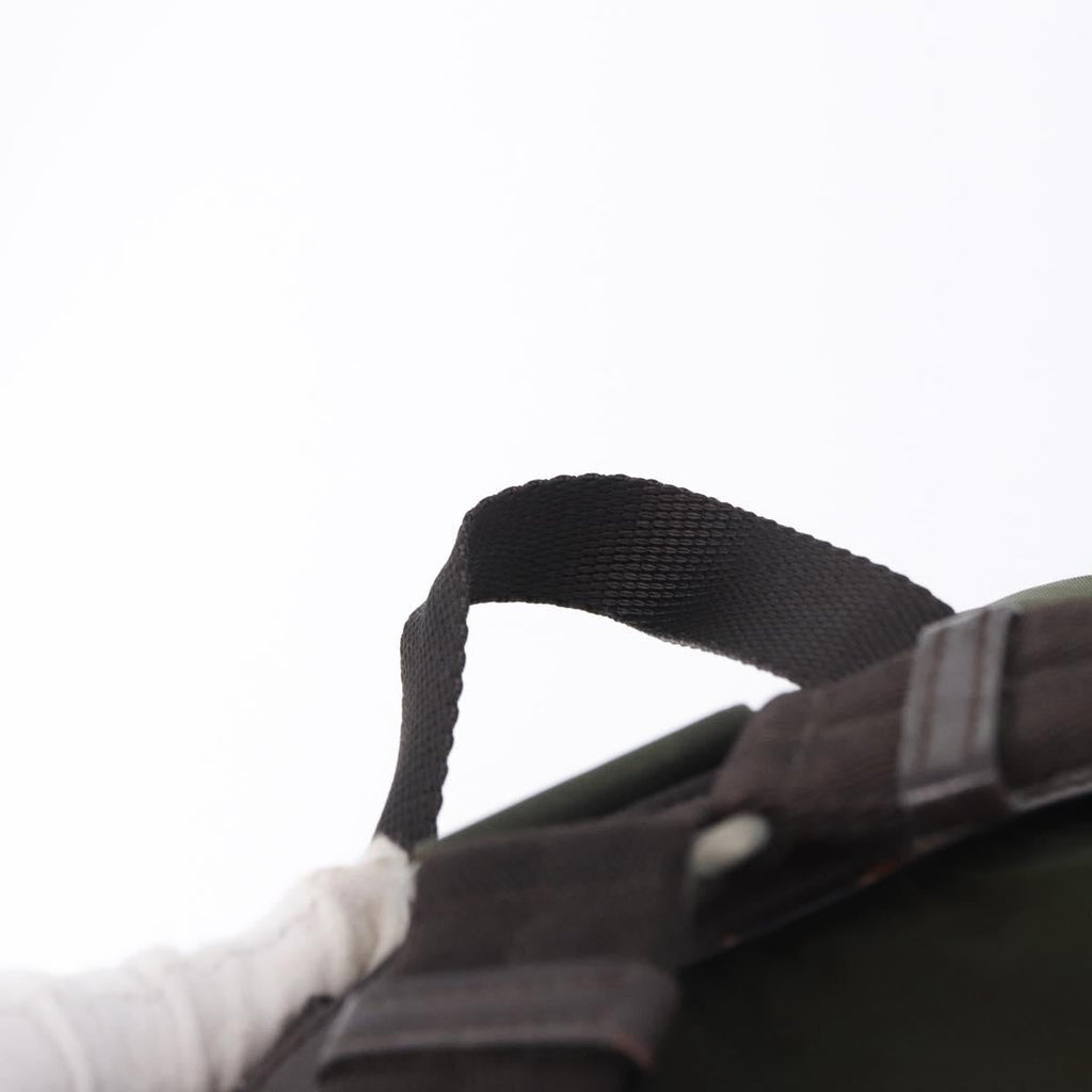 PRADA Backpack Nylon Green Silver Auth ep15691