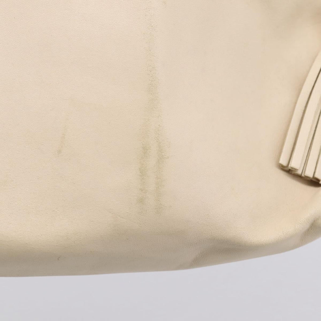 GUCCI Shoulder Bag Leather Ivory 001 4403 3444 Auth ep16149