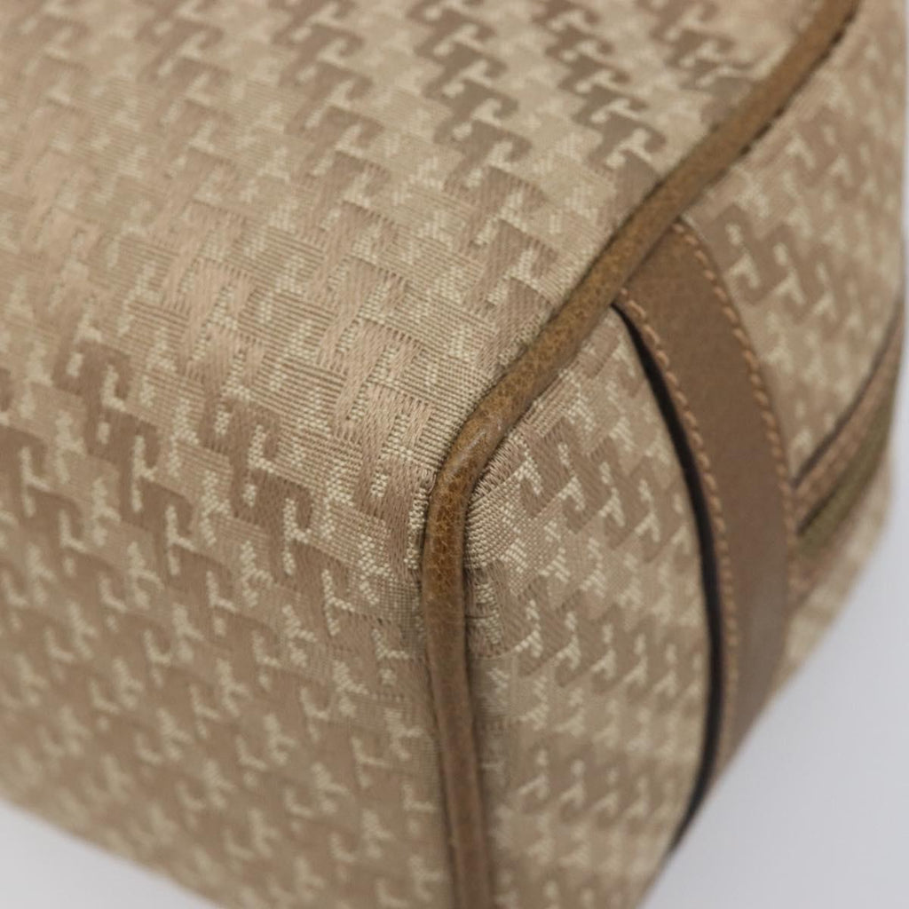 GUCCI Pouch Canvas Beige Gold Auth ep16295