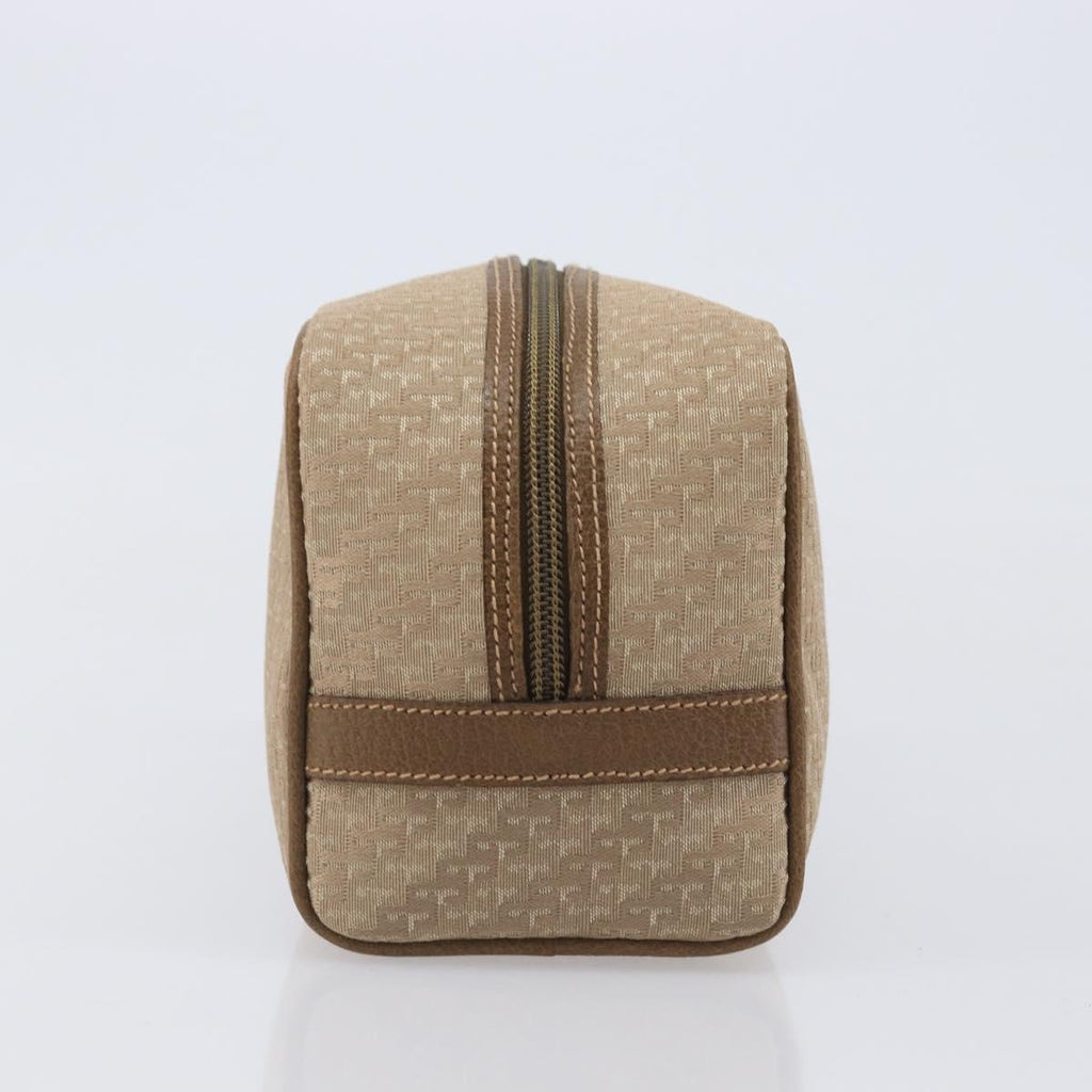 GUCCI Pouch Canvas Beige Gold Auth ep16295