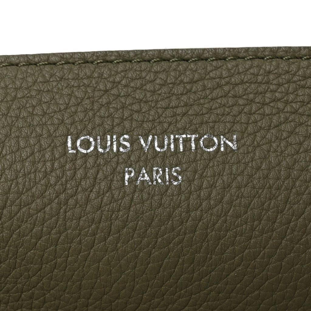 LV Touch Calfskin Reversible Verso Hobo H38  Khaki Green