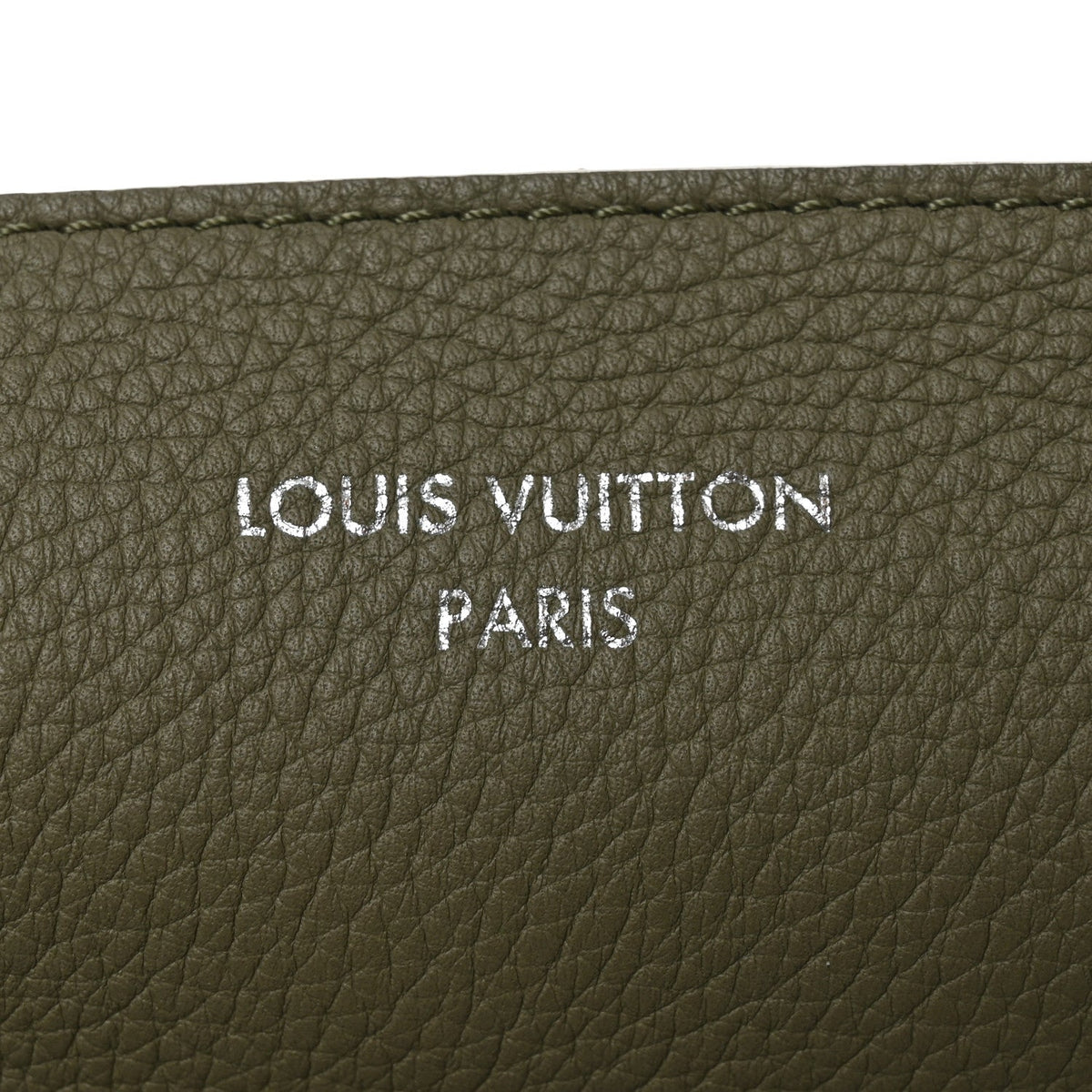 LV Touch Calfskin Reversible Verso Hobo H38  Khaki Green