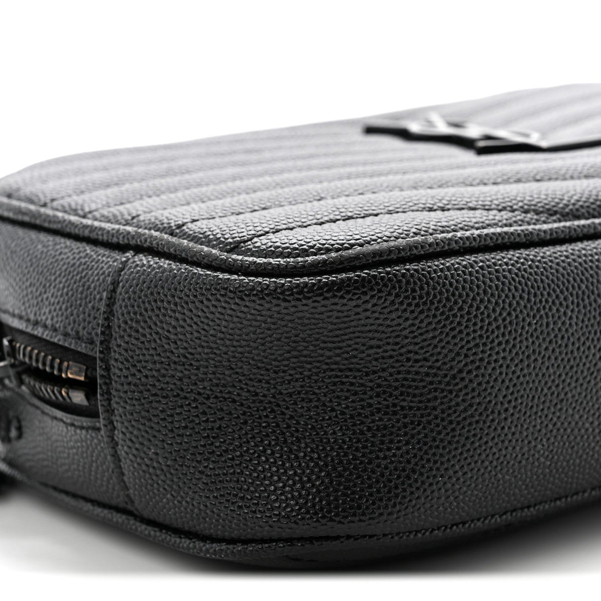 Grain De Poudre Matelasse Monochrome Monogram Mini Lou Camera Bag Black
