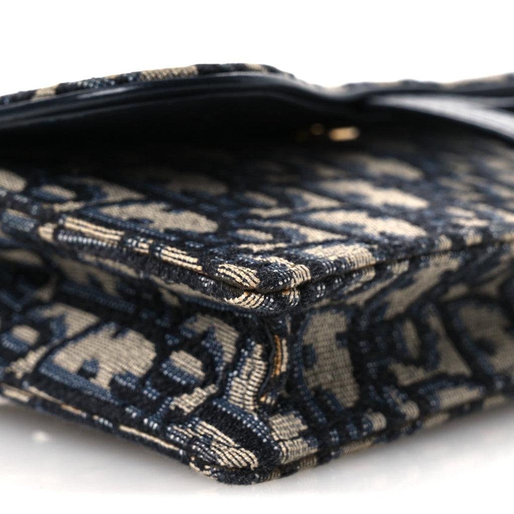Oblique Saddle Belt Bag Blue