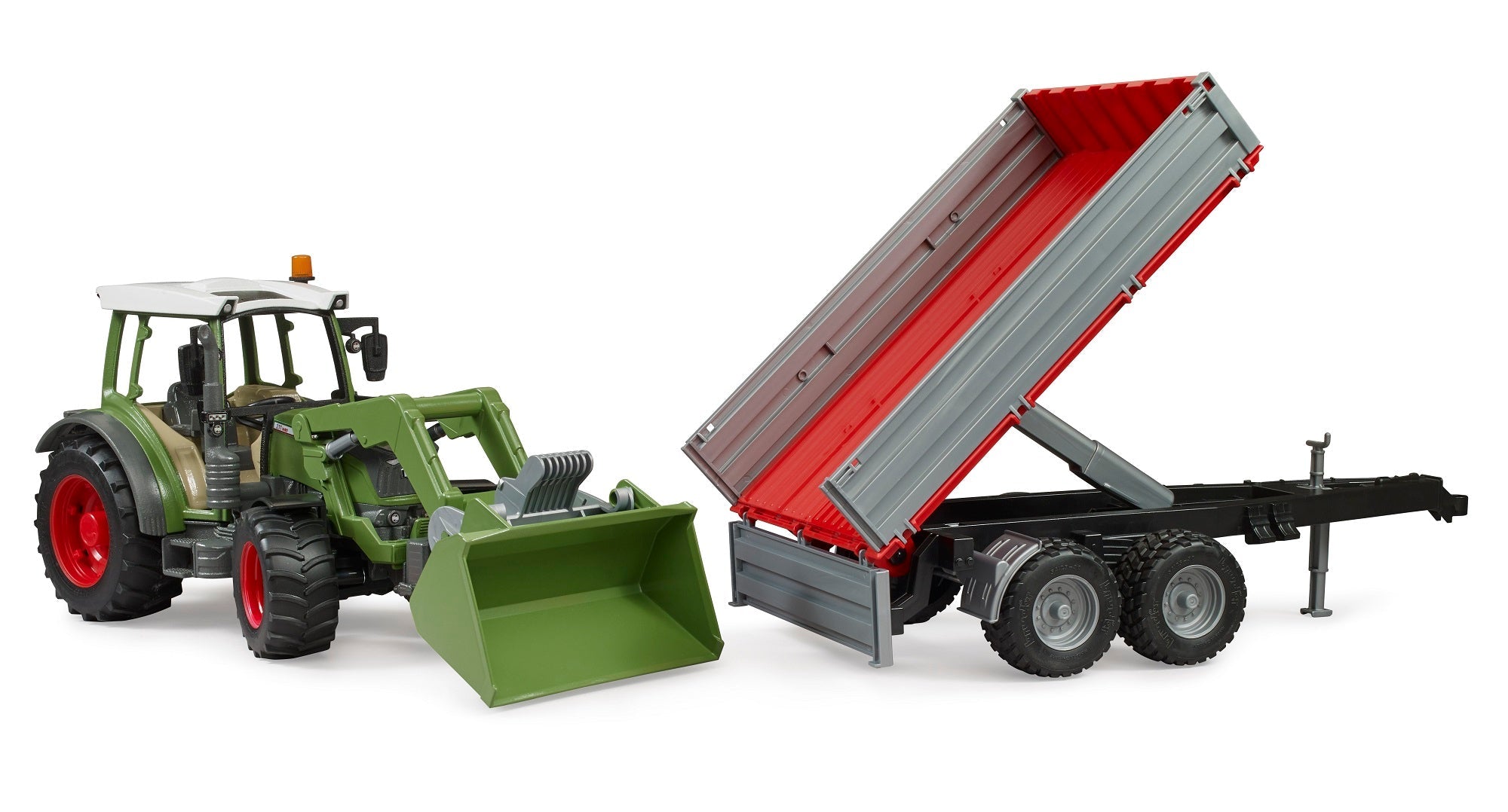 Bruder 02182 Fendt Vario 211 with Front Loader and Tipping Trailer 24.12.8