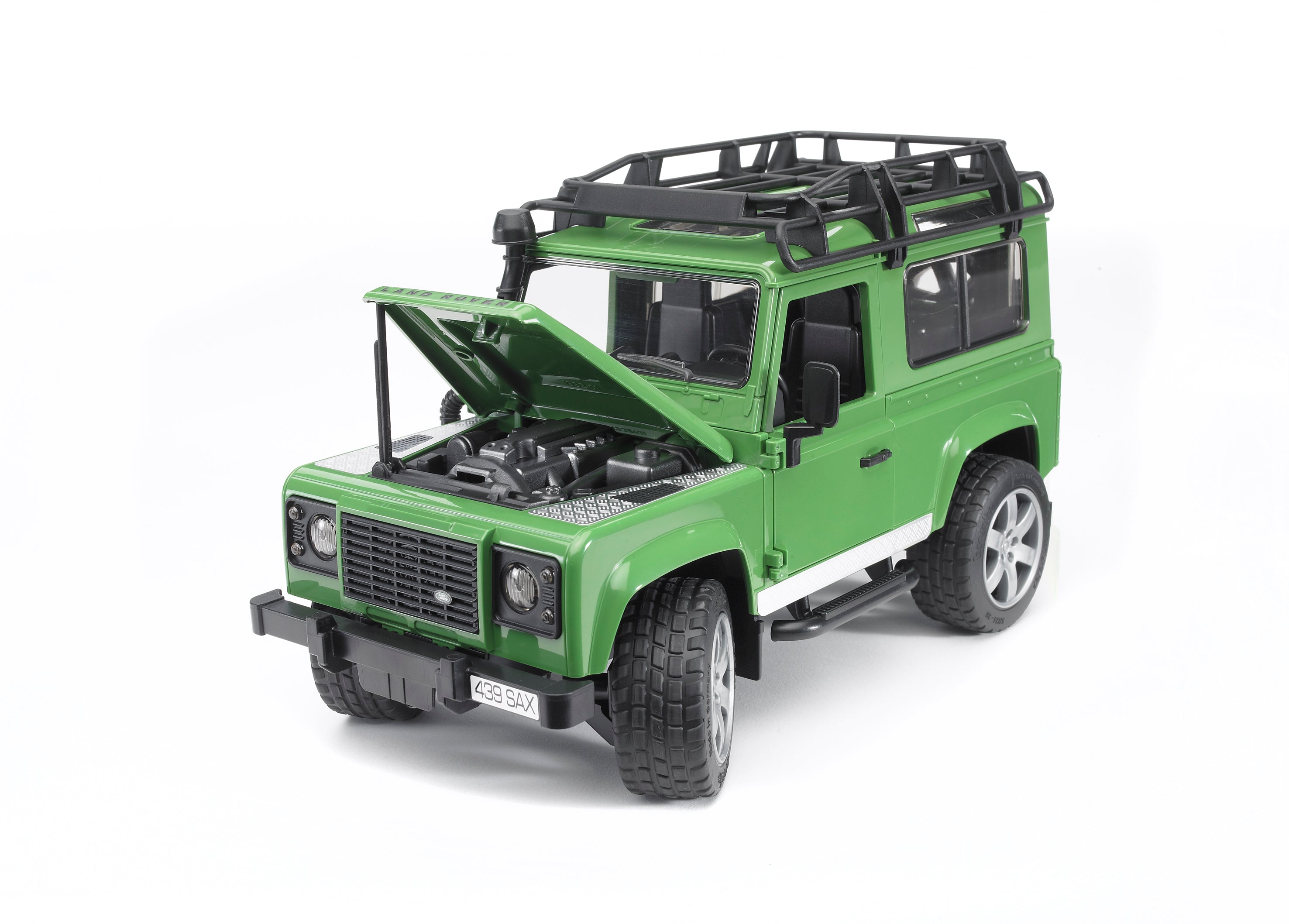 Bruder 02593 Land Rover Defender Station Wagon with Trailer, JCB Micro Excavator, Figure 26.10.10