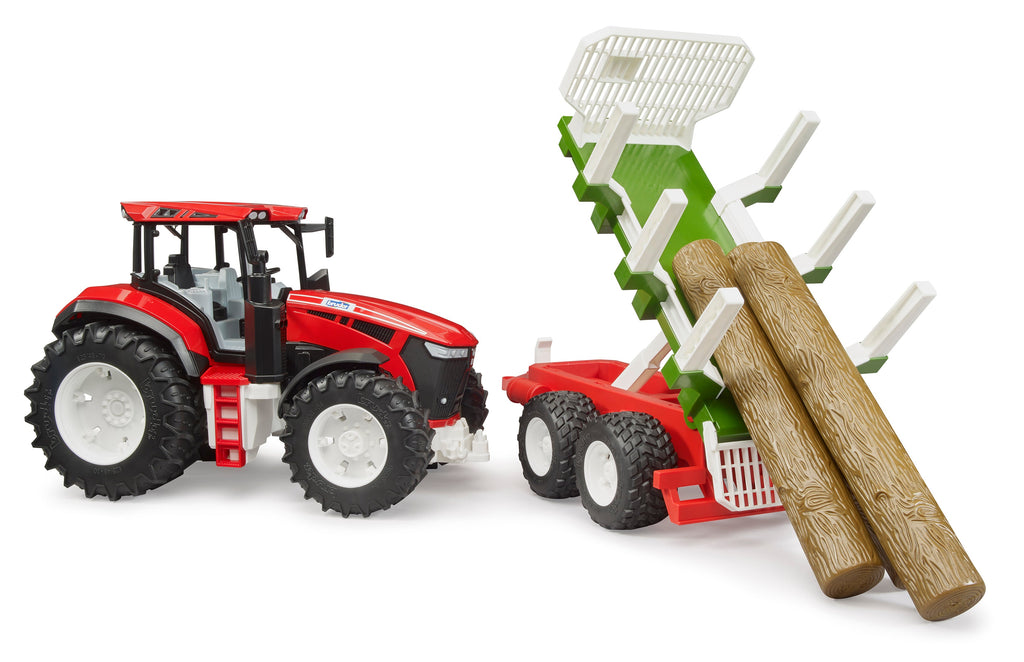 Bruder 03453 *New* Roadmax Tractor with Trailer and 3 Logs 30.10.10