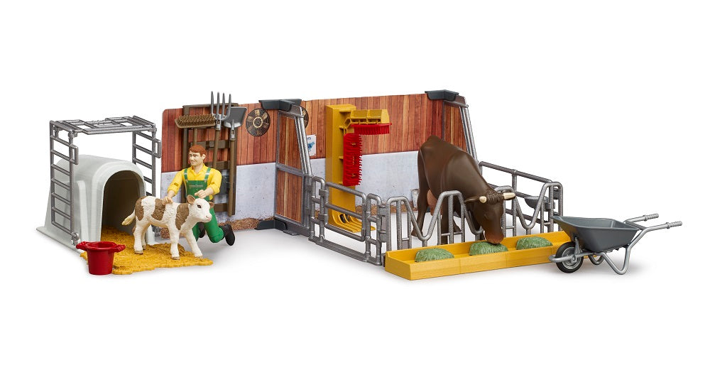 Bruder 62611 bworld Cow and Calf Stable with Farmer 12.10.3