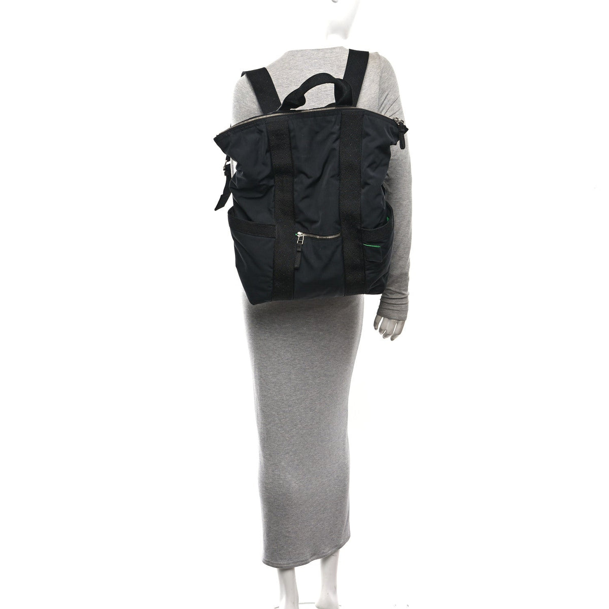 Nylon Voyager Backpack Black
