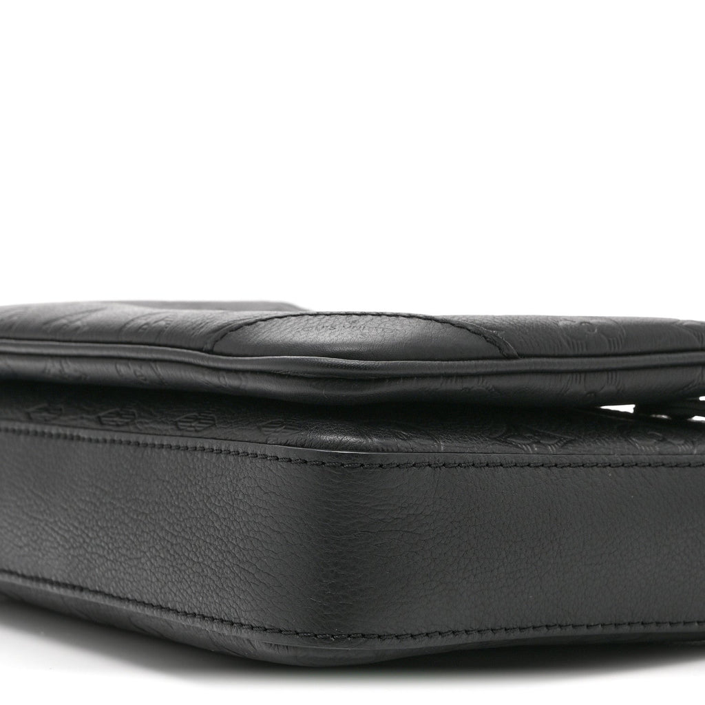 Calfskin Monogram Shadow Trio Messenger Black