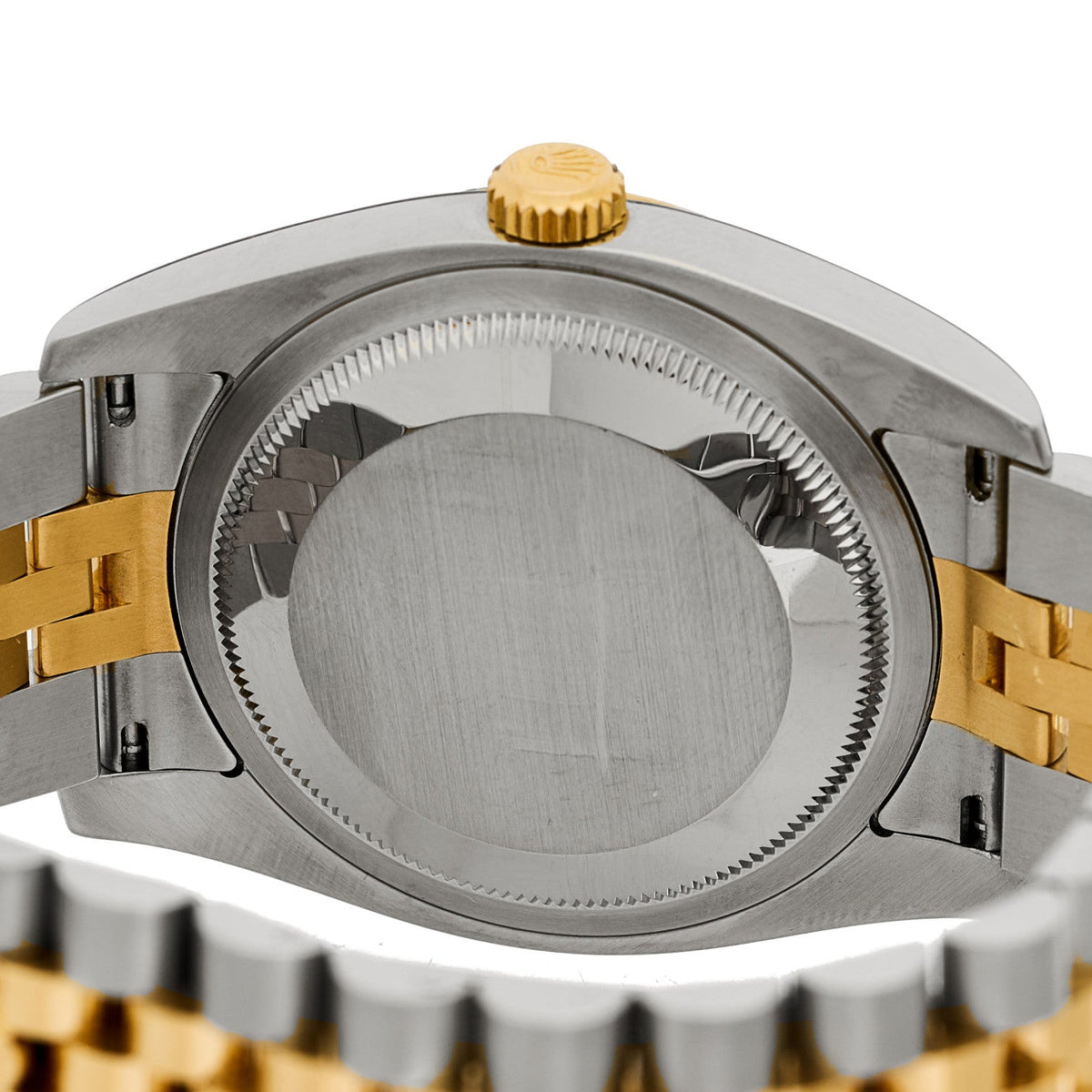 Stainless Steel 18K Yellow Gold 36mm Oyster Perpetual Datejust Watch Silver 116233