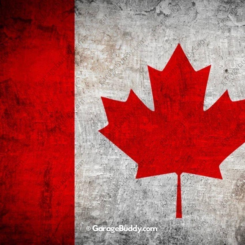 Canada Flag (Rustic) | Patriotic Garage Door Cover