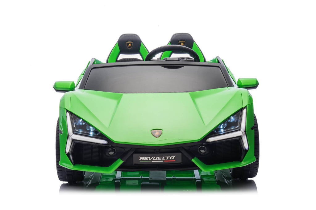 24V / 9 MPH Lamborghini Revuelto Two-Seater Kids Ride On Car – Green