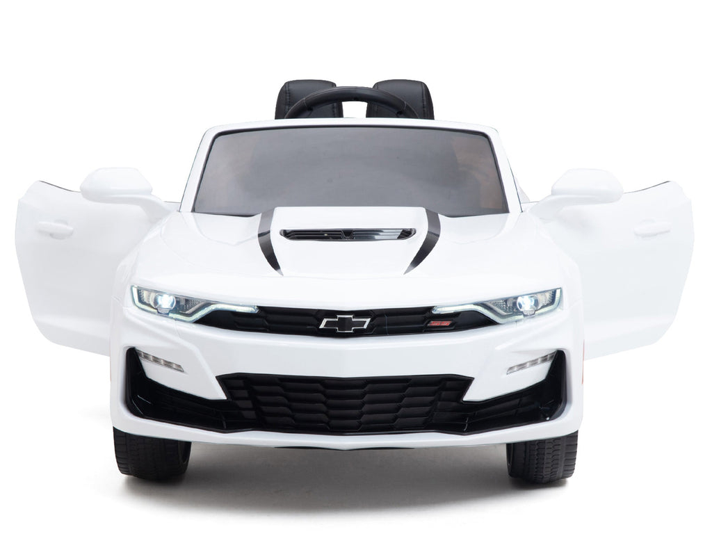 12V Chevrolet Camaro 2SS Kids Ride On Car with Remote Control - White