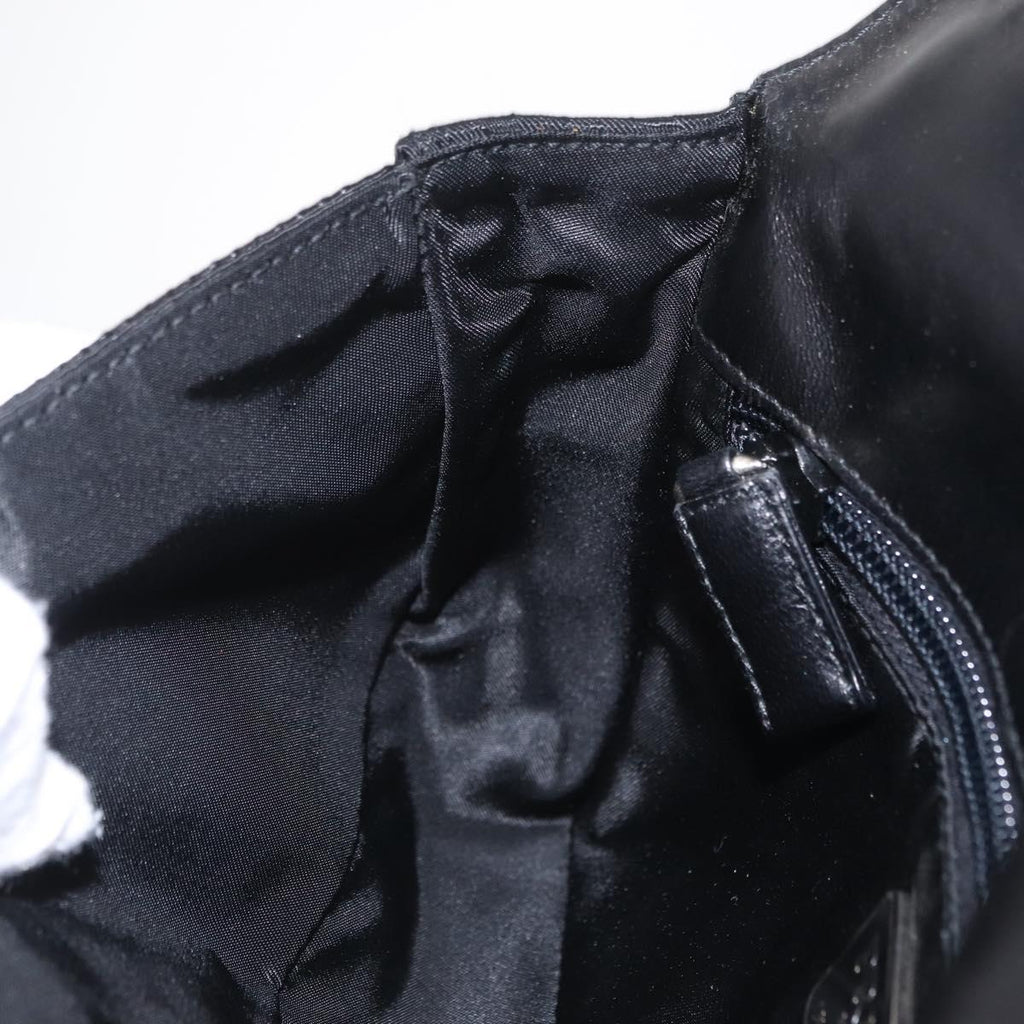 PRADA Shoulder Bag Nylon Black Silver Auth ka6507