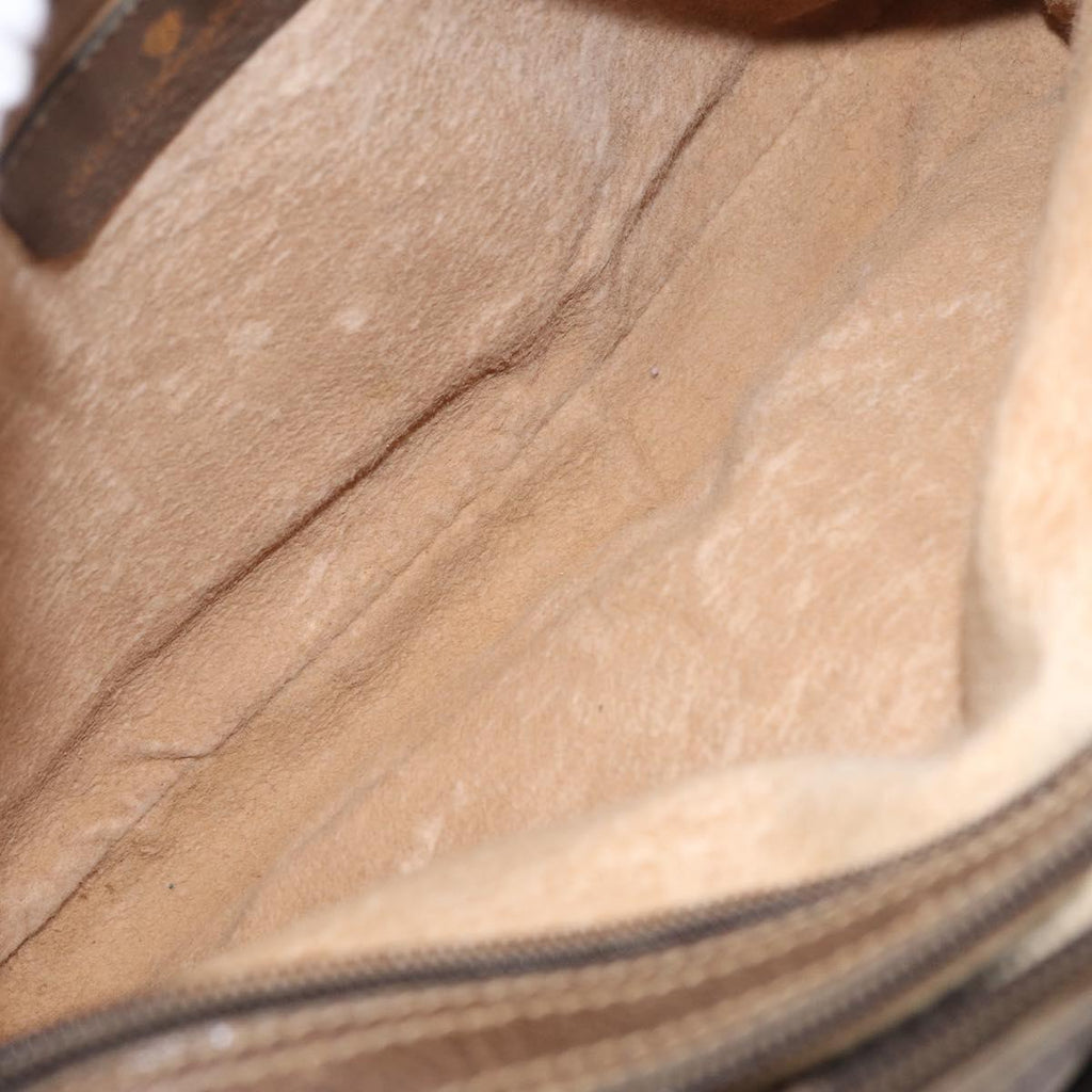 GUCCI GG Supreme Web Sherry Line Bag PVC Beige Gold 66 02 049 Auth ka6812