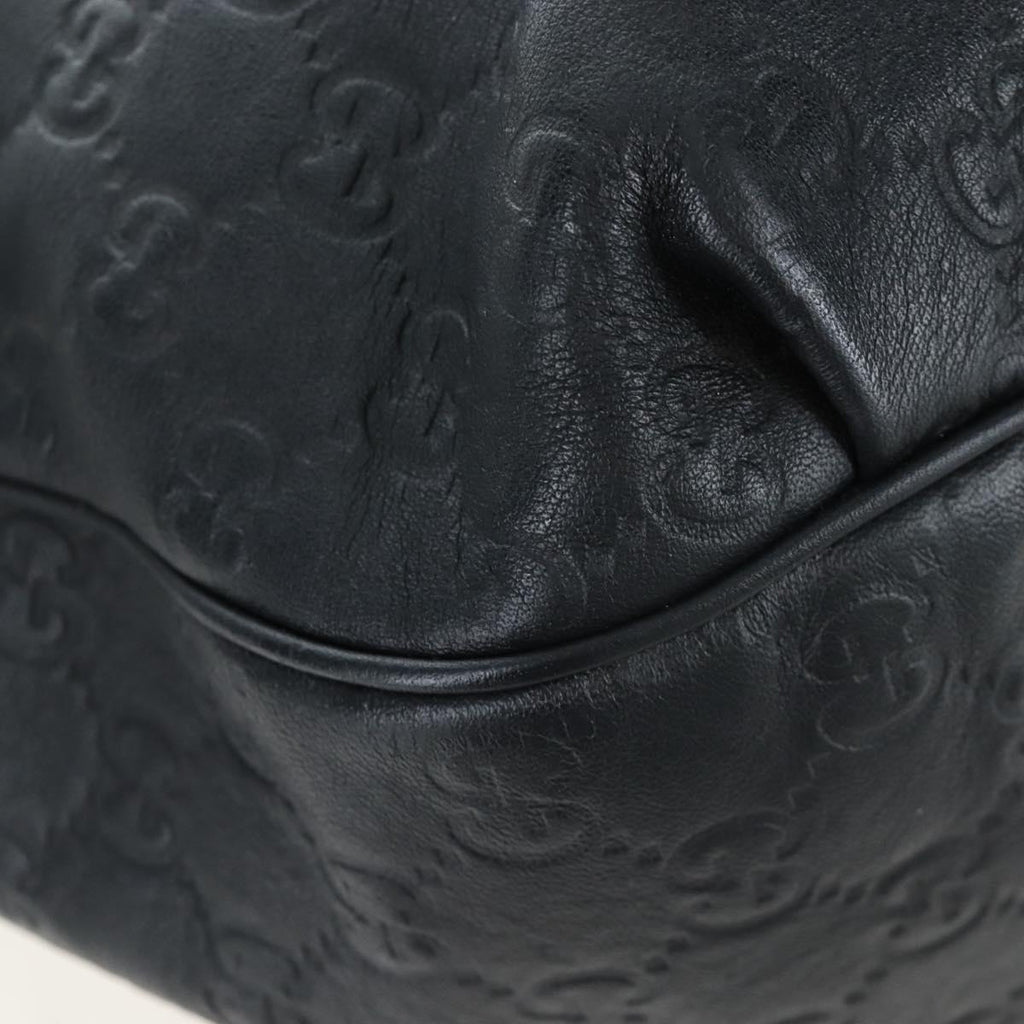 GUCCI GuccissimaGG Horsebit Chain Shoulder Bag Leather 2way 322226 Auth LN097V