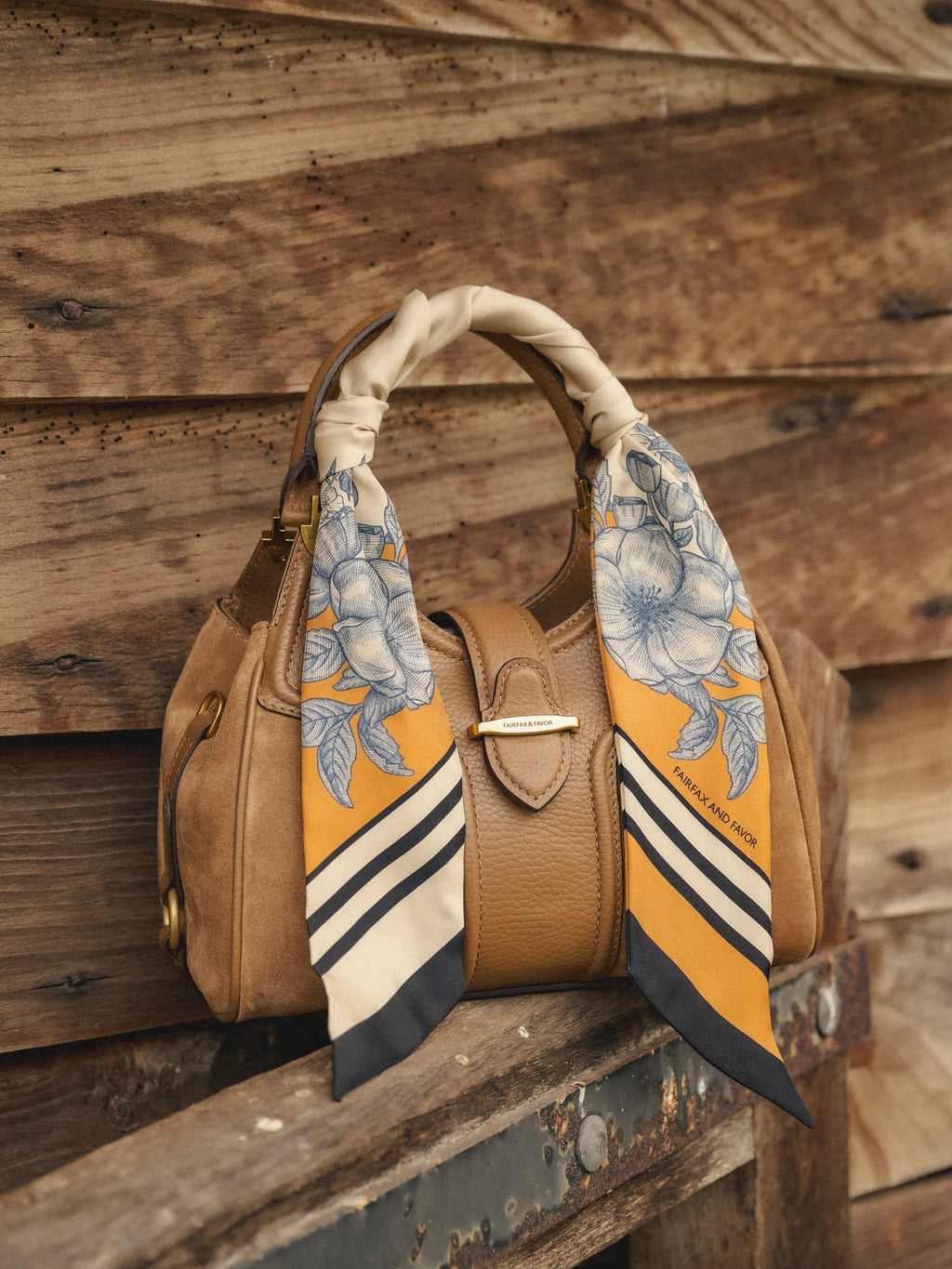 Mini Aviemore Handbag - Tan Suede