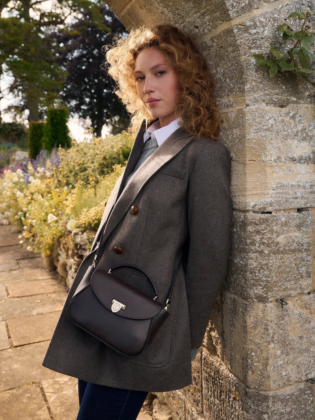 Blenheim Mini Handbag - Mahogany Leather