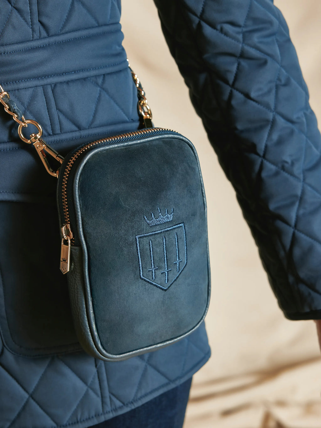 Mini Finsbury - Navy Suede