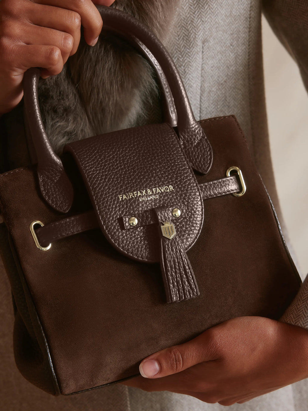 Mini Windsor Handbag - Chocolate
