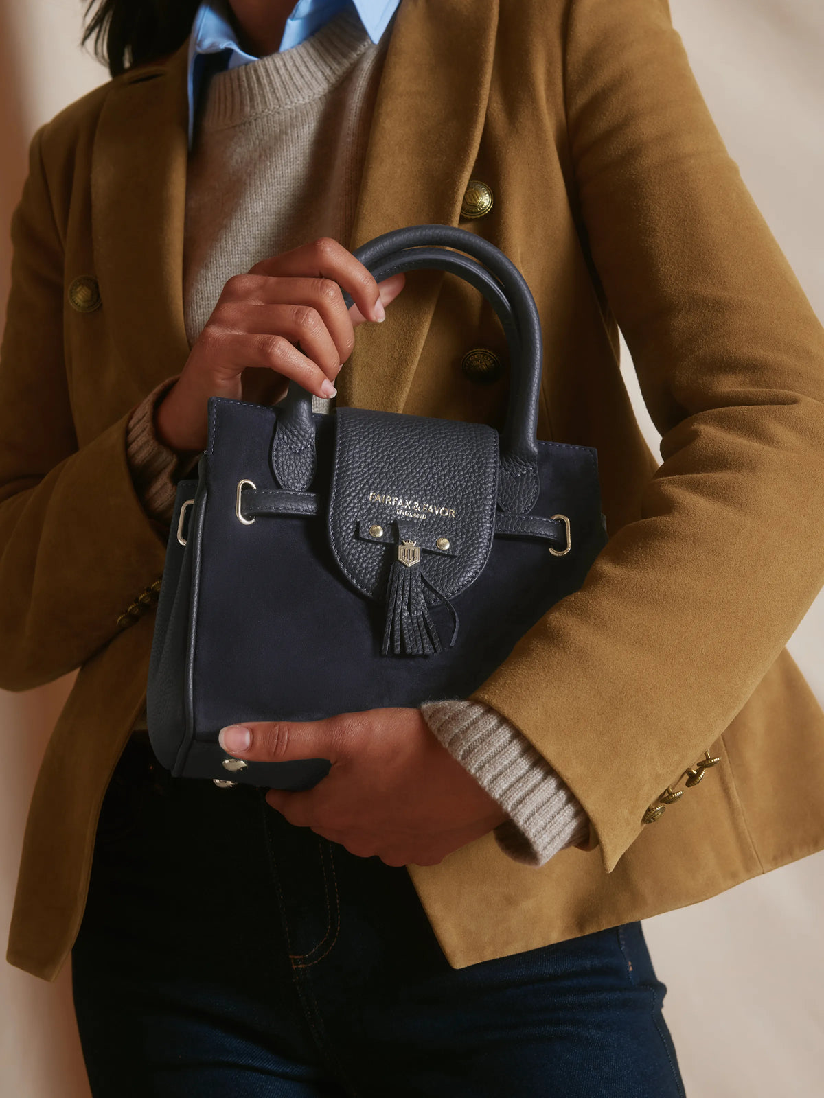 Mini Windsor Handbag - Navy