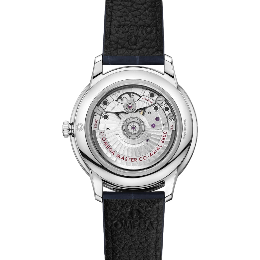 De Ville Prestige 40mm - Blue on Leather Strap