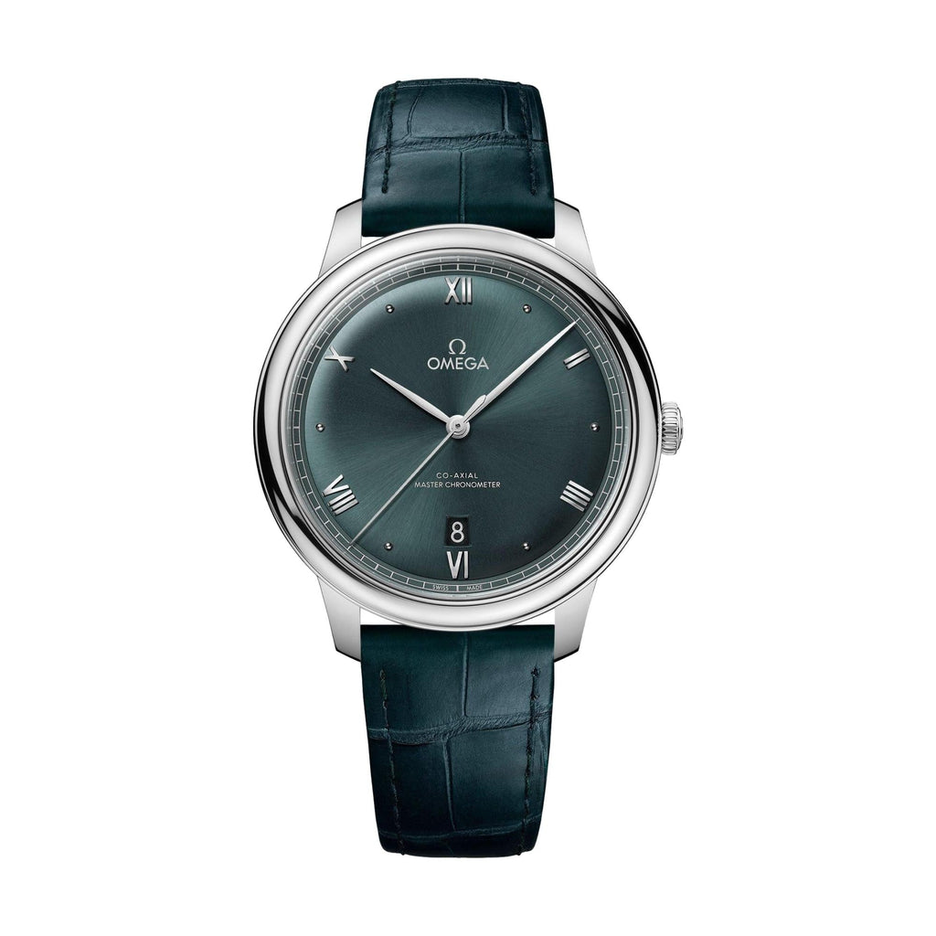 De Ville Prestige 40mm - Green on Leather Strap