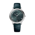 De Ville Prestige 40mm - Green on Leather Strap