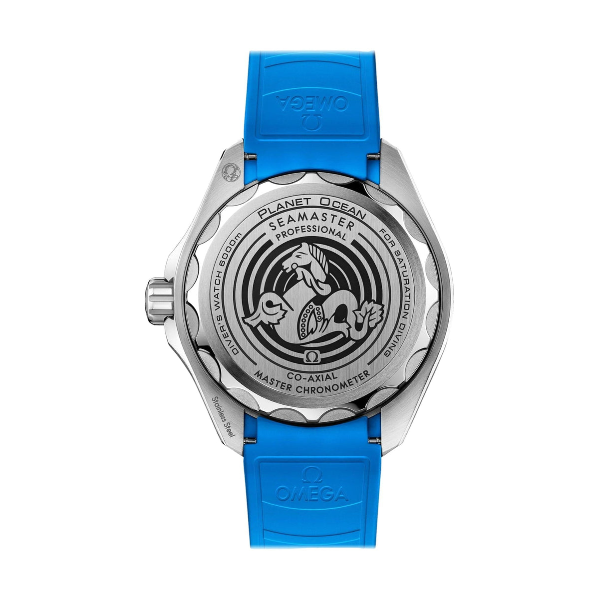 Seamaster Planet Ocean Ultra Deep 6000M 45.5mm- Blue on Rubber Strap