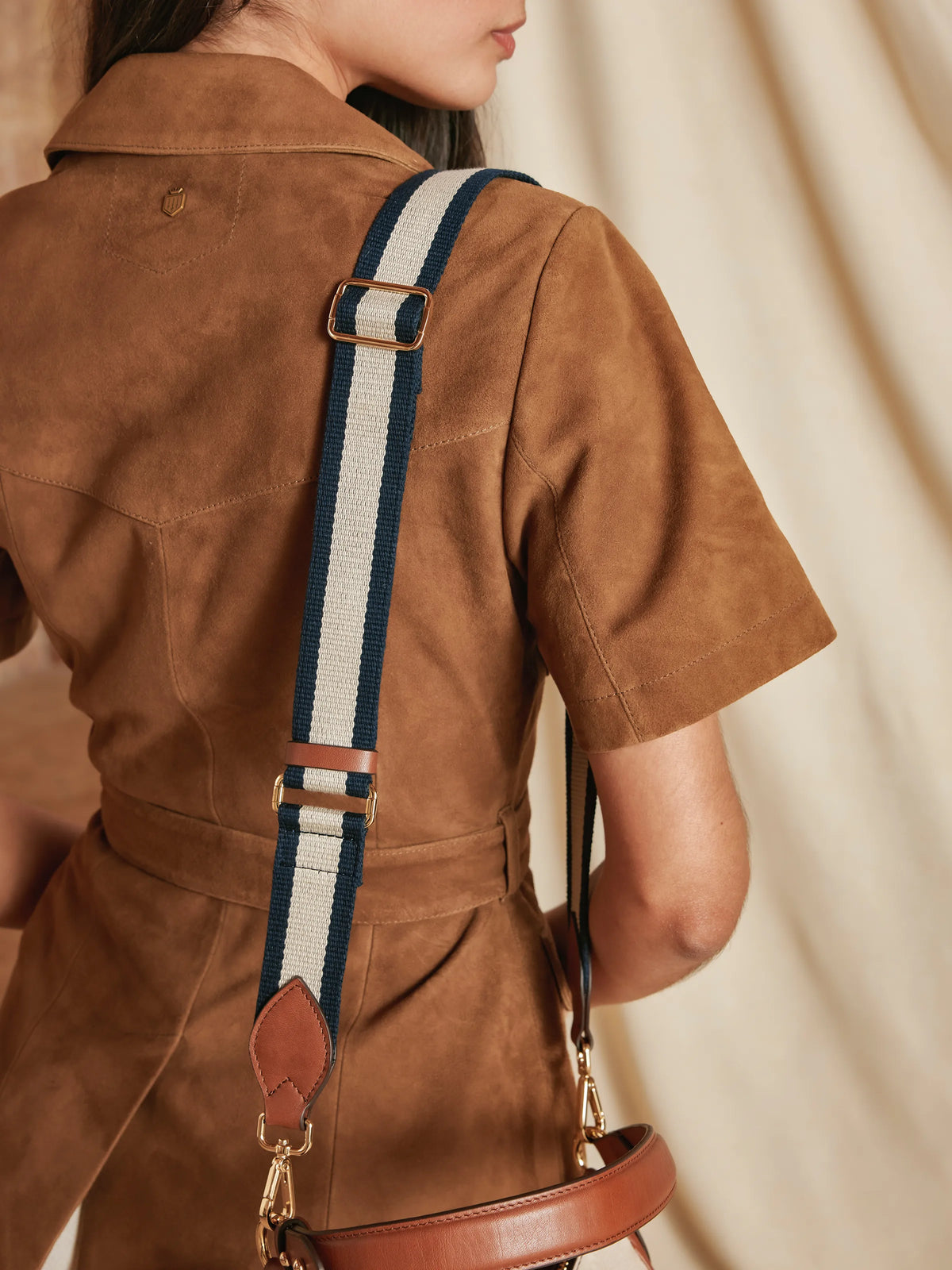 Windsor Shoulder Bag - Tan & Stone Leather
